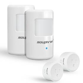 Souphran Mso-spk-eu2 Plugin Wireless Motion Activated Light Control No Wiring Adjustabl