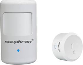 Souphran Swa11 Upgraded Plug-in Motion Activated Light Control Wireless Detect