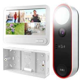 Southwest Automated Security Sa-db-320-mon-tch7 2mp Ir White Led Doorbell Camera 2.3mm Indoor Intercom Monitor 7 Inch With