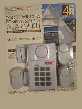 Space & Home Shs4k And Door Window Complete Security Alarm Kit Doorpad 3 Alarms