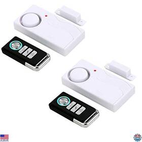 Stanley B078b7lbsg Door Alarms With Remote Security Sensor And Chimes 2 Pack For Kids Safety