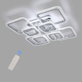 Light-56x56x12cm-100w-chrome Stch Amz003 Ceiling Light Fixture 100w E-warm White