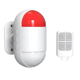 Stechro 619185936822 Motion Sensor Alarm Pir Indoor Detector With Siren 125db Detecto