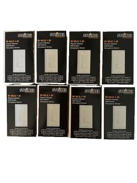 Steinel 018139661009 Passive Infrared Wall Switch Occupancy Sensor Ir Wls 1-w 8 Pack White