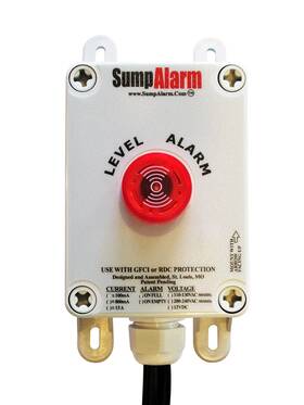 Sump Alarm Sw-120v-1l High Water For Pump And Septic Weatherproof 90db Audible Ala