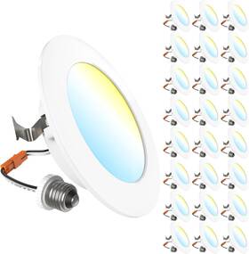 Sunco Lighting 810000071333 24 Pack 4 Inch 5 Cct In One 2700k 3000k 4000k 5000k 6000k