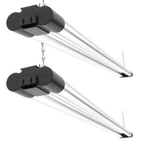 Sunco Lighting 840360600515 Led Shop Lights For Workshop 4ft Linkable 2 Pack 5000k Daylight
