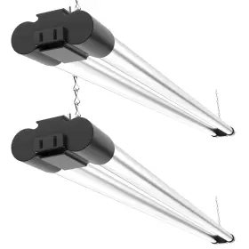 Sunco Lighting 840360600515 Led Shop Lights For Workshop 4ft Linkable 2 Pack 5000k Daylight
