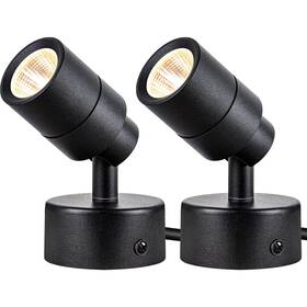 Sunvie Shws-03b-02b 2 Pack Led 120v Spotlights Indoor 3w Up Lights Floor Black