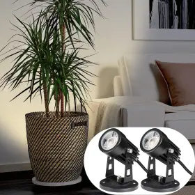 Shws0302 Sunvie 2 Pack Led Spot Lights Indoor For Plants Uplights Lamp Black