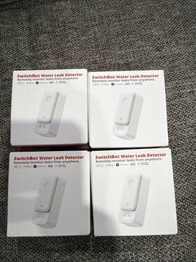 Switchbot 810150540413 Smart Water Leak Detector 100db Adjustable Alerts And App 4 Pack