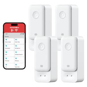 Switchbot 810150540475 Wifi Water Sensor 3 Pack Smart Leak Detector 100db Adjustable Alerts