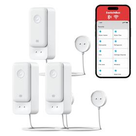 Switchbot 810150542967 Wifi Water Leak Detector 3 Pack 100db Adjustable Alerts And App Ip67 W