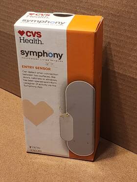 Symphony 513985 New - Entry Sensor 2-pk Safety Security Door Cabinets Or Window