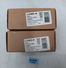 System Sensor 783863035722 Lot Of 2 Lens-a Lens Amber