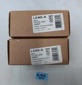 System Sensor 783863035722 Lot Of 2 Lens-a Lens Amber