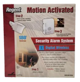 M189w180 System Sensor 180 Degree Digital Wireless Motion Security W Remote Alarm White