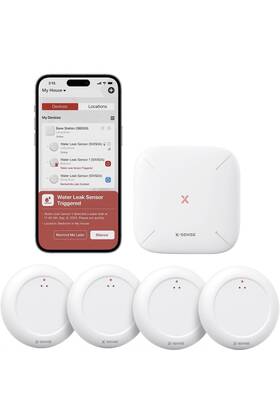 System Sensor Sws54 X-sense Smart Water Leak With Base Station Detector Complete Sws0a