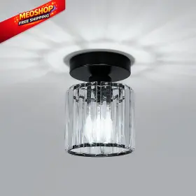 30911502 Tealight Round Crystal Ceiling Light Fixture Small Semi Flush 1 Pack