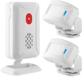 Tech Inc. 313041185194 Motion Sensor Alarm When Enter Sensing Range Wireless Detector Chime Alarms Door