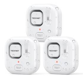 Tecknet 056243621880 Water Leak Detectors For Home 120db Sensor Alarm Detector Ip66 W