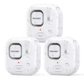 Tecknet 056243621880 Water Leak Detectors For Home 120db Sensor Alarm Detector Ip66 W Tecknet 056243621880 Water Leak Detectors For Home 120db Sensor Alarm Detector Ip66 W