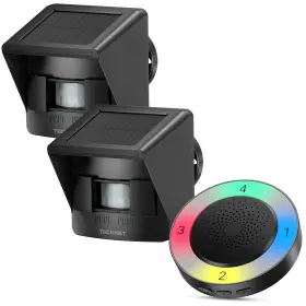 Tecknet 056243638192 Solar Wireless Driveway Alarm With 2600ft Long Range 36 Melodies 5