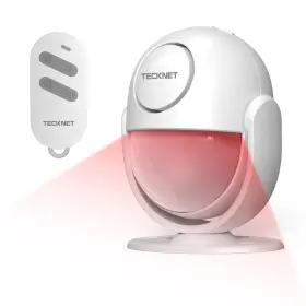 Us-bk-hha01001wa01-fba Tecknet 125db Loud Indoor Motion Sensor Alarm With 328ft Remote Control 40ft Pir Dete