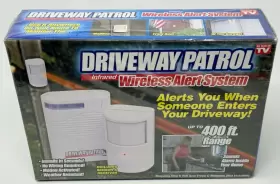 Telebrands 097298060205 Driveway Patrol Wireless Garage Motion Sensor Alarm System Infrared Burglar 400ft Telebrands 097298060205 Driveway Patrol Wireless Garage Motion Sensor Alarm System Infrared Burglar 400ft