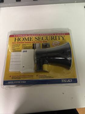 Telko Sy053 Vintage Home Secuirty Entry Activated Sensors With Exterior Siren New