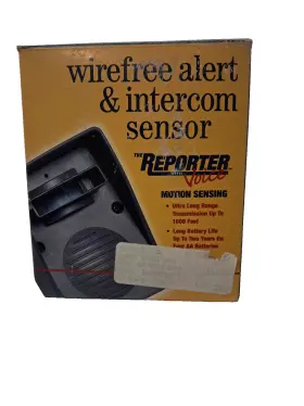 The Reporter Voice 834844000274 Wirefree Alert And Intercom Sensor Nos
