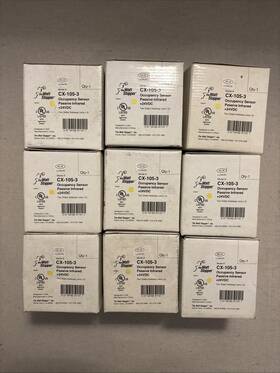 The Watt Stopper Cx-105-3 Occ Sensor 24 Vdc Two Sided Lense New Lot Of 9