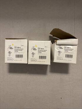 The Watt Stopper Cx-105-4 Occ Sensor 24 Volt Dc One Sided Lens New. Lot Of 3