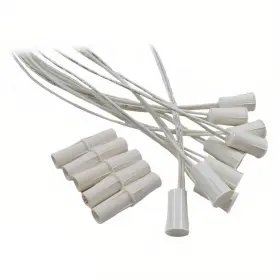 Avs-dt-1012-wh The Wires Zone White 3/8 Inch Recessed Wired Security Door Window Alarm Contact - 50 Pack