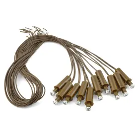 Twz-1051-brn The Wires Zone Brown 3/8 Inch Adjustable Screw Plunger Contact Switch For Door/window Alarm 10 Pack