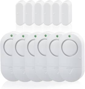 Toeeson 445033917933 Door Window Alarm 120 Db Chime Alarms For Home White