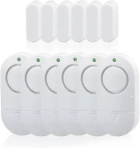 To-alarm-013 Toeeson 445033917933 Door Window Alarm 120 Db Chime Alarms For Home White