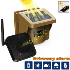 Toguard 484777407417 Solar Wireless Driveway Alarm Sensor Alert System Security Long Range Irdetector