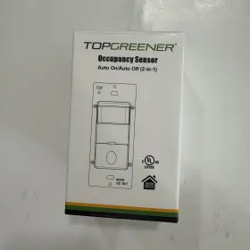 Tdos5-j-w Topgreener Occupancy Sensor Pir Wall Switch White New E25