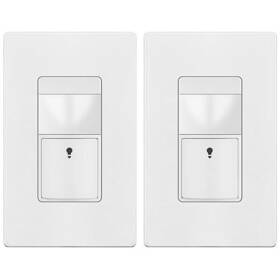 Topgreener Tdos5-m-w 2 Pack Motion Pir Sensor Light Switch Neutral Wire Required White