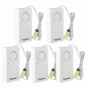 Tp-206w-5 Topvico Water Leak Detector 120db Loud Siren Powered By 9v Battery Not Include S