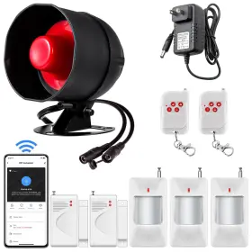 Towode 765142233920 Wifi Alarm Home Security System Wireless With Loud 120db Motion Towode 765142233920 Wifi Alarm Home Security System Wireless With Loud 120db Motion