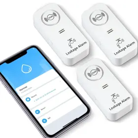 2.4gwifi Towode 768633405363 Wifi Water Leak Detector 90db Loudalarm Sensor Alarm And App 2.4gwifi Towode 768633405363 Wifi Water Leak Detector 90db Loudalarm Sensor Alarm And App