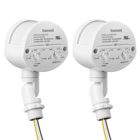 Treewell Tmd182b 2 Pack Motion Sensor 180-degree Replacement Detector Adjustable Time