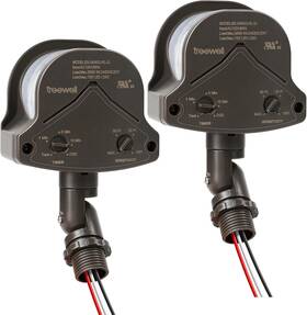 Treewell Tmd242a 2 Pack 240-degree Replacement Motion Detector Adjustable Time And Detection Sensi
