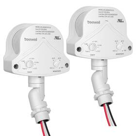 Treewell Tmd242b 2 Pack 240degree Replacement Motion Detector Adjustable Delay Time
