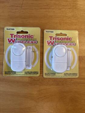 Trisonic Ts9778dd Set Of 2 Wireless Window Door Alarm Easy Installation