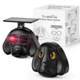 Trushome 635405286706 Solar Wireless Driveway Alarm Outdoor Weatherproof Scalable Security Alert S