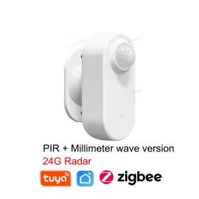 Turbo-roofinds 445013474456 Tuya Zigbee Human Presence Detector Luminance/distance Detection Smart Pir Moti