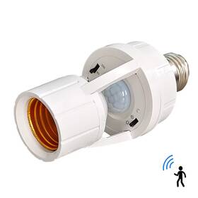 Unique 705353292163 Smart Motion Sensor Light Bulb Holder E27 Pir Induction Adapter Lamp Base